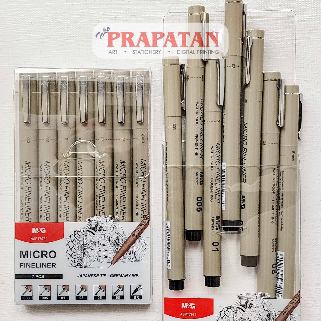 

M&G ASPT7971 Drawing Pen Set 7c | Pena Gambar