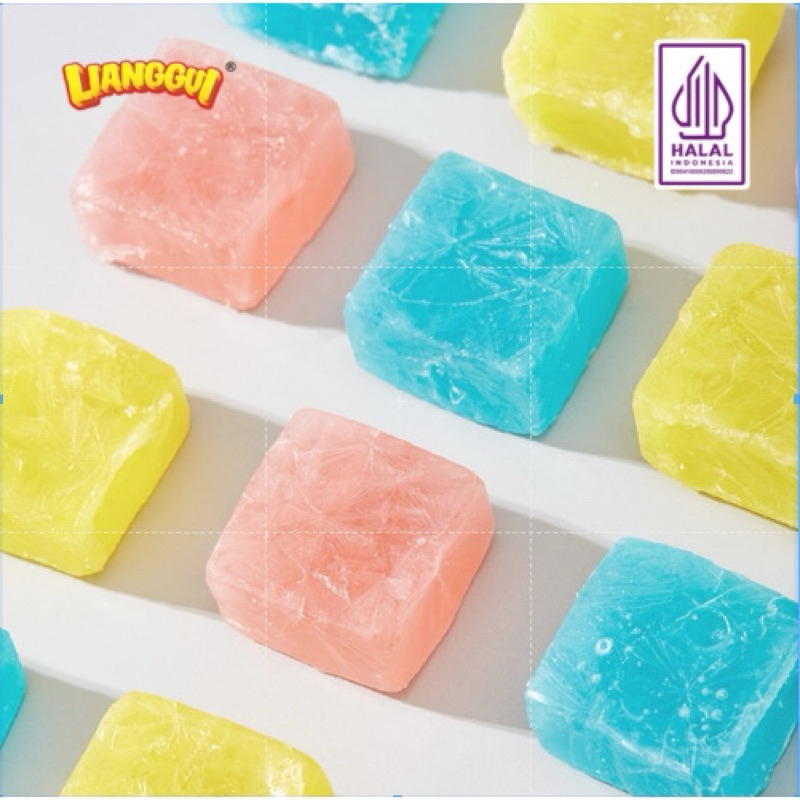 

Halal Lianggui Crystal Candy / Permen Crystal Aneka Rasa Stroberi Anggur Mangga 96g permen cemilan anak
