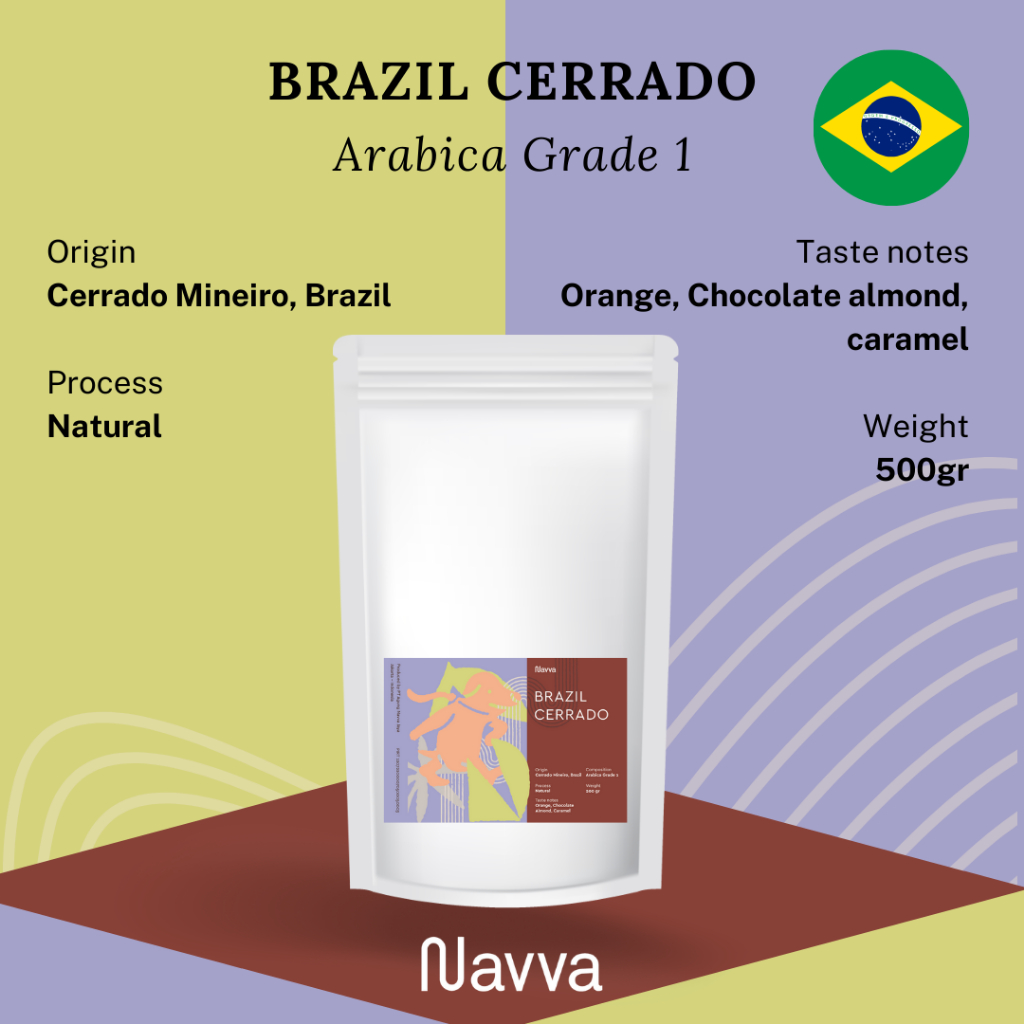 

Biji Kopi / Coffee Beans Premium 100% Arabica Brazil Cerrado 500 Gram