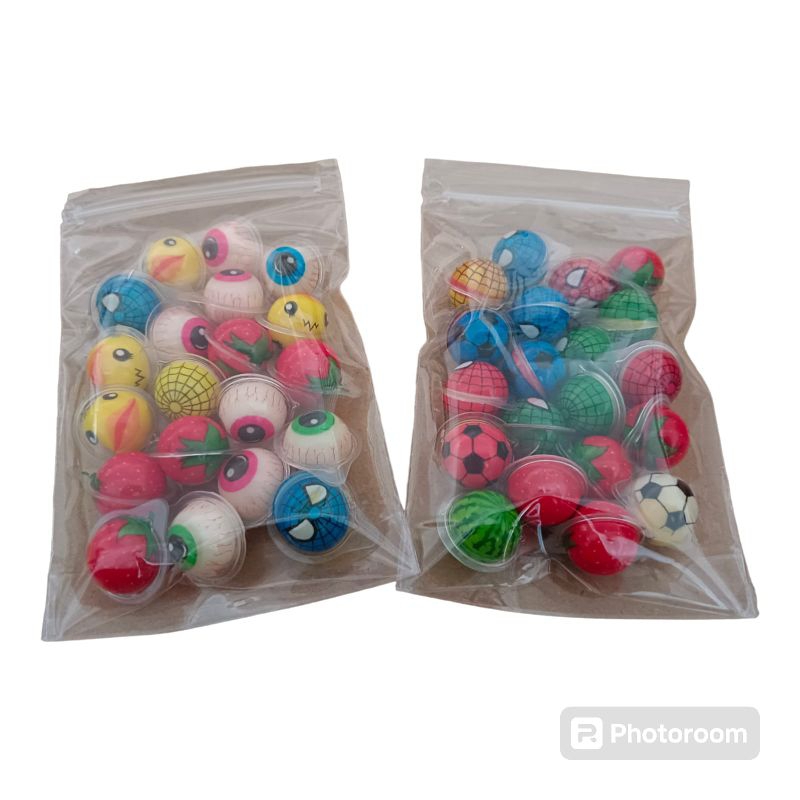 

Permen lunak permen mata mix karakter aneka rasaKemasan pouch isi 20 pcs