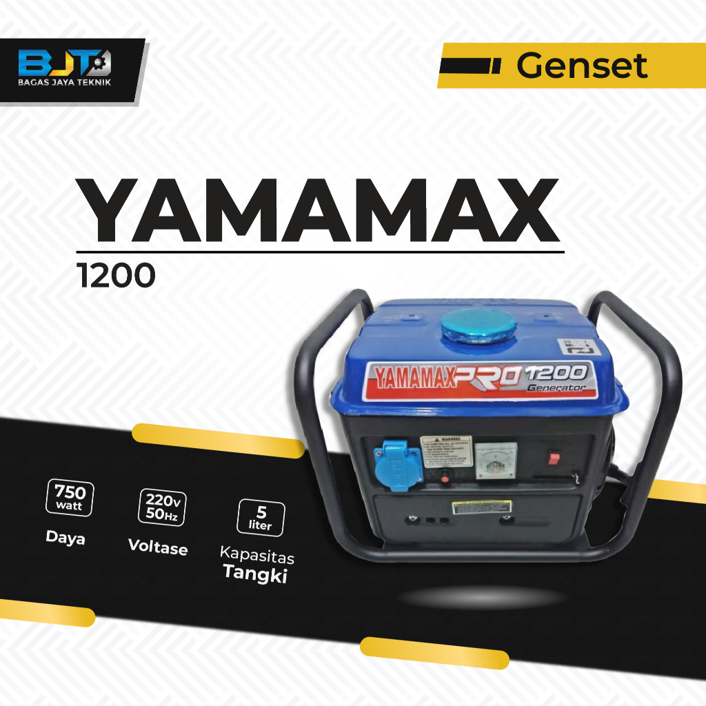 Genset Mesin Generator Listrik 2 Tak Yamamax Pro 1200 - BIRU
