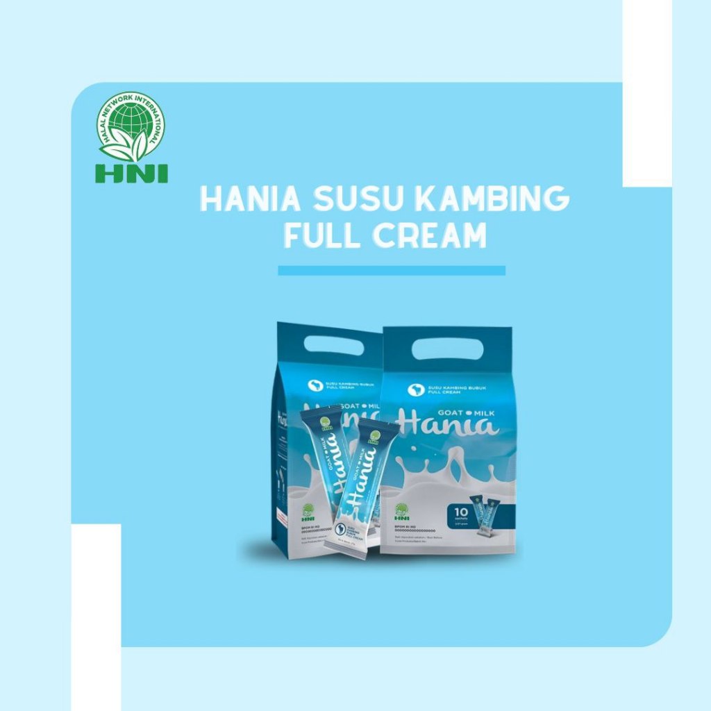 

HNI HANIA SUSU KAMBING BUBUK FULL CREAM MENYEHATKAN LAMBUNG DAN MENINGKATKAN ANTIBODI