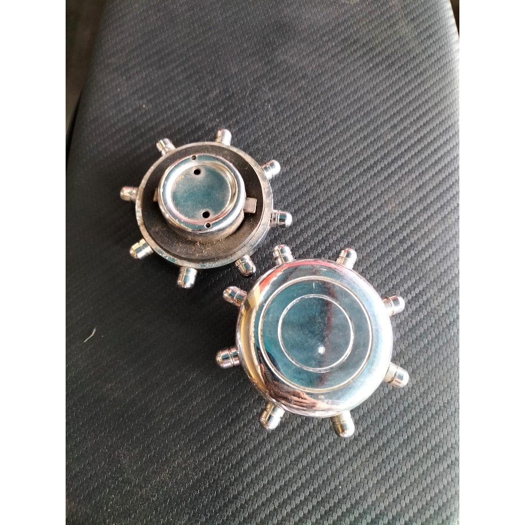 TUTUP TANGKI CB 100 JAPSTYLE CUSTOM MODEL MATAHARI STIR KAPAL BAHAN FULL BESI CHROME