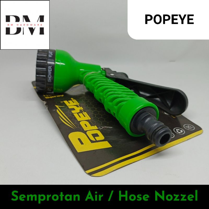 Semprotan Air / Hose Nozzle POPEYE (PVC) 7 Posisi