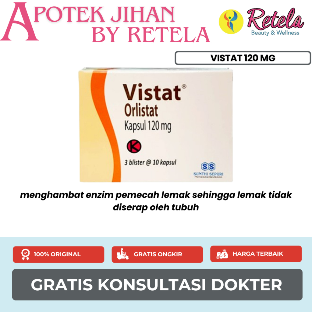 Vistat 120 mg 1 Box 3Blister (30 Kapsul)