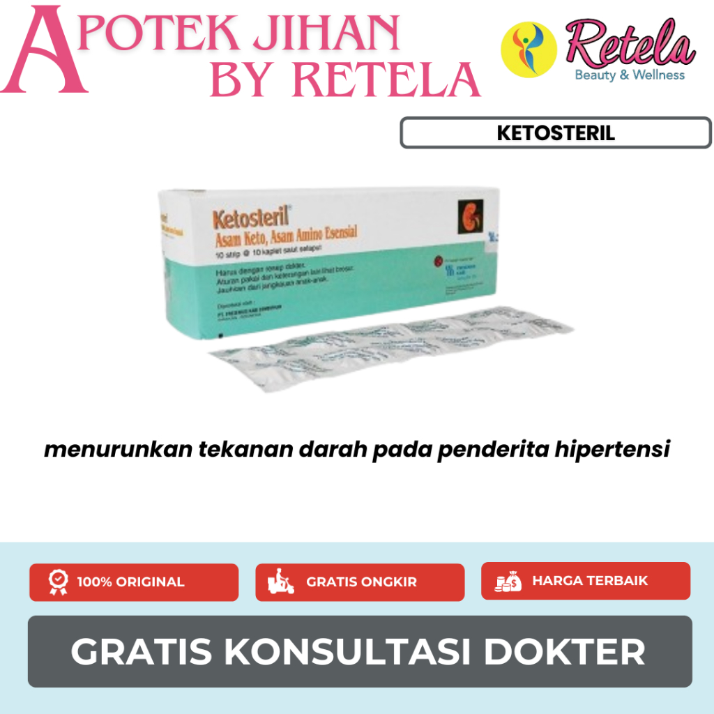 Ketosteril 600 Mg 1 Box 100 Kaplet