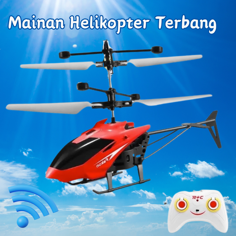 Mainan Helikopter Terbang/RC Helikopter Terbang Sensor Tangan Remote Control/Mainan Anak Helikopter 