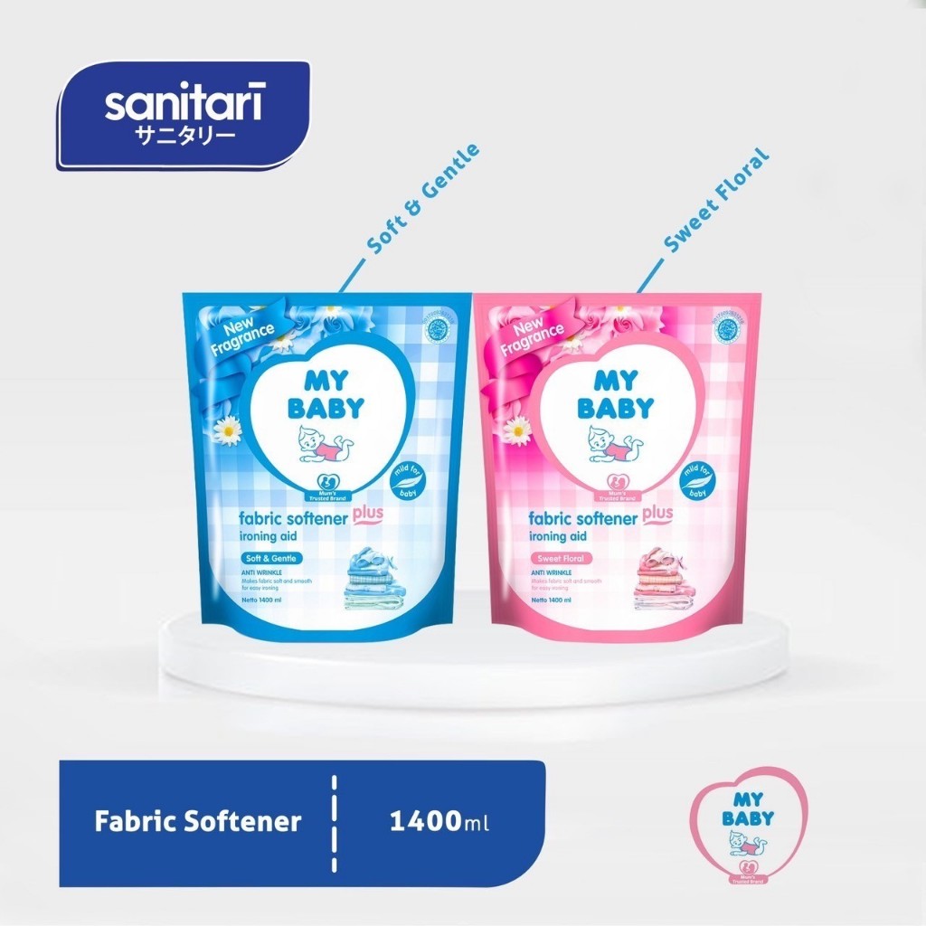 My Baby Softener 1500ml Refill My Baby Fabric Softener Plus Ironing Aid 1500ml Pelembut Pakaian Bayi