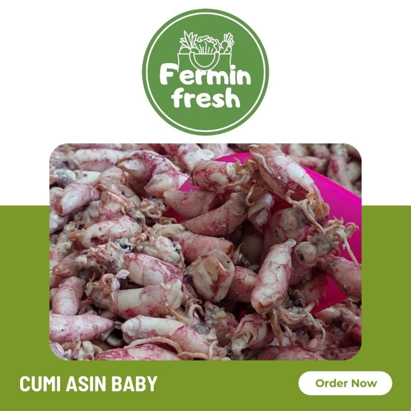 

Fermin Fresh, Cumi asin baby 250 - 500gr