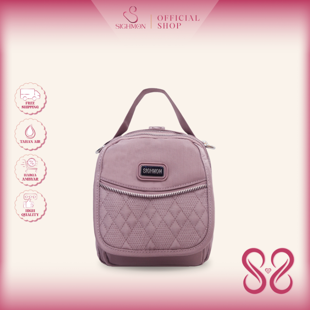 SIGHMON - Hikaru Bag - Tas Ransel Selempang Bahu Sling Bag Import Fashion Wanita Tahan Air