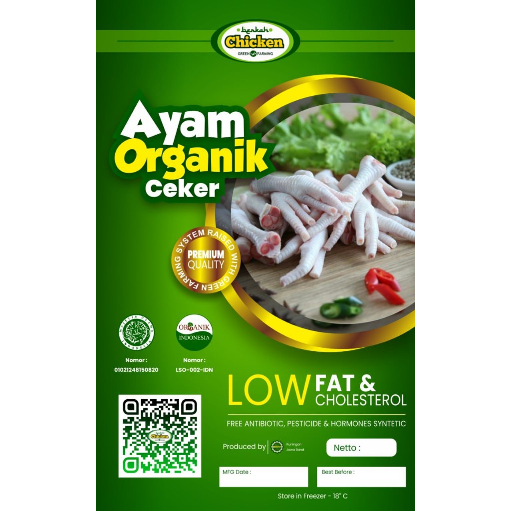 

Ceker Ayam Organik 500gr - Ayam Berkah