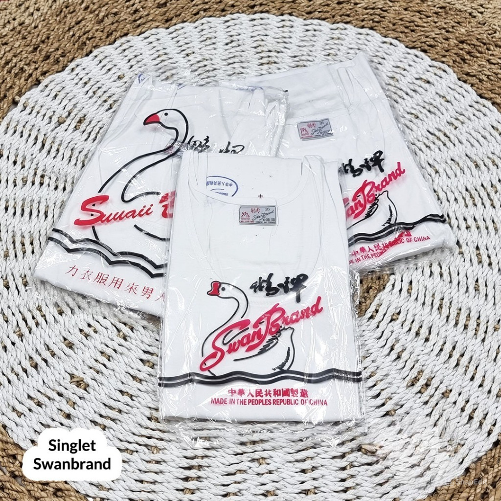Singlet Pria Swan Brand Size 36, 38, 40, 42/ Kaos Dalam Pria Swan Brand / Tanktop Pria Swan Brand Mu