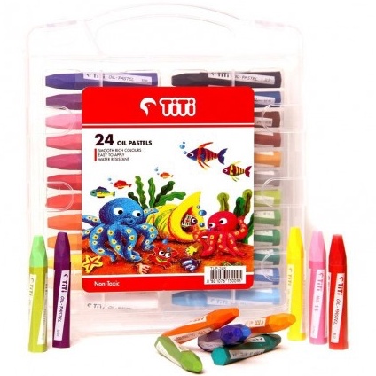 

Crayon Krayon Minyak Oil Pastel TiTi TIP24S 24 Warna KODE J2E7