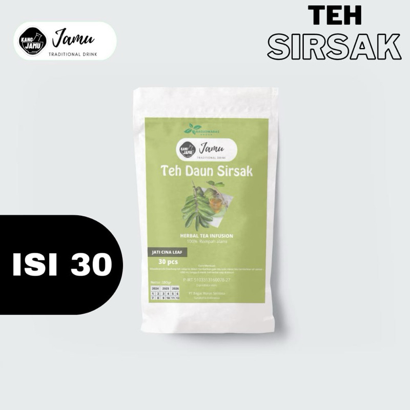

Teh Celup Herbal Daun Sirsak - 30 Kantung, 100% Alami dan Berkualitas