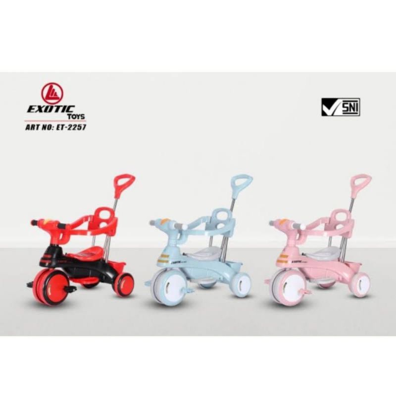 Sepeda Roda Tiga Exotic ET-2257 BMX Tricycle Sepeda Anak Sepeda Dorong