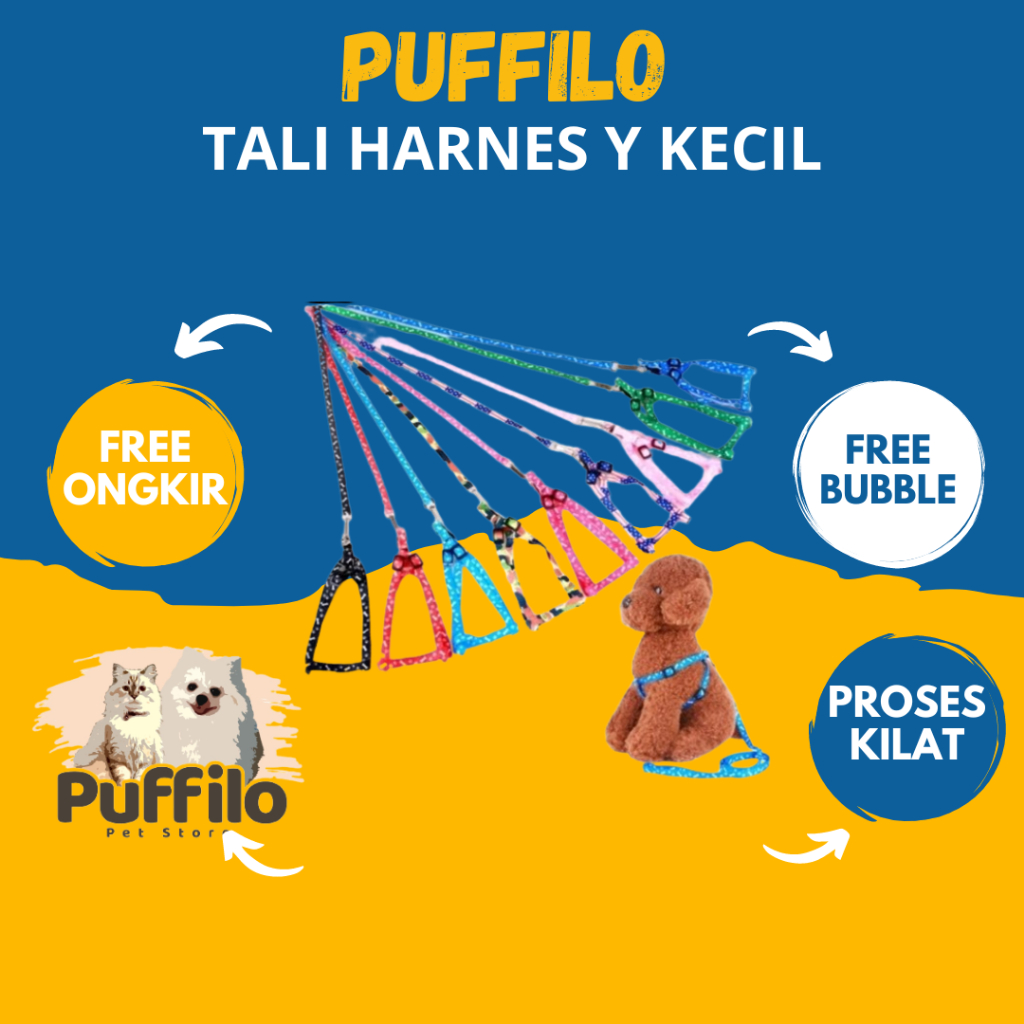 HARNESS & LEASH FOR SMALL PET / HARNESS TALI ANJING KUCING MUSANG KELINCI TUPAI