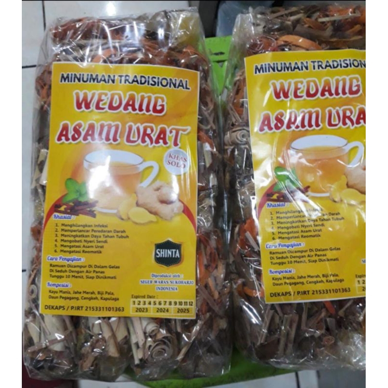 

Wedang ASAM URAT Isi 10 Bungkus Minuman Racikan Racik