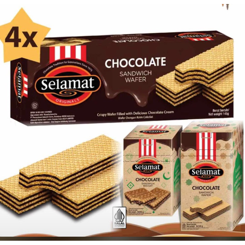 

Selamat Wafer & Bisc Gp Lebaran 1 Box isi 4 kotak