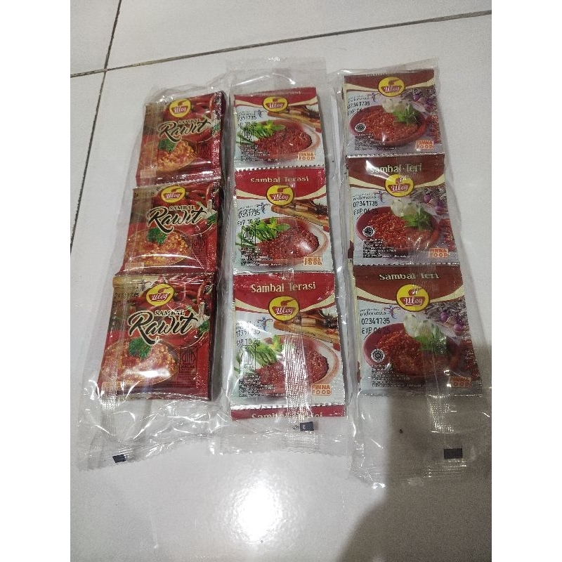 

Sambal uleg 3 variant 10 sachet