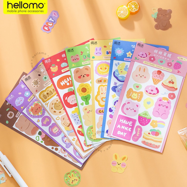 

READY STOCK Sticker Journal 2 Pcs Sweet Cheese Stickers Journal Phone Case Decor Phone Case Sticker Korean Sticker Stiker Bear Tumblr Korean Sticker DIY Diary Dekorasi