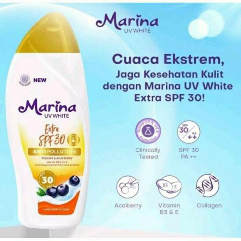 Marina Handbody UV White Extra SPF30 185ml