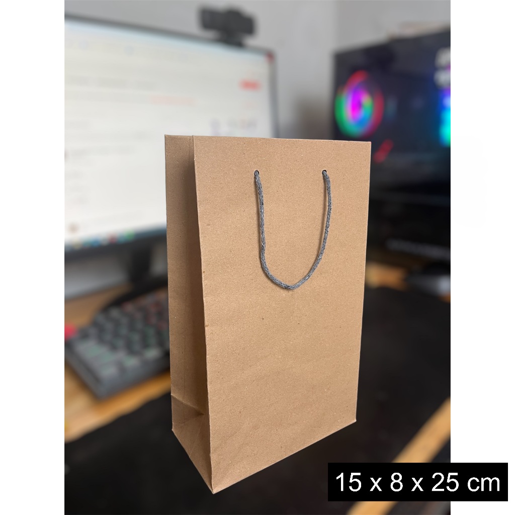 

(12 Pcs) Paper Bag 15x8x25 cm / Tas Kertas Paperbag / Tas Souvenir