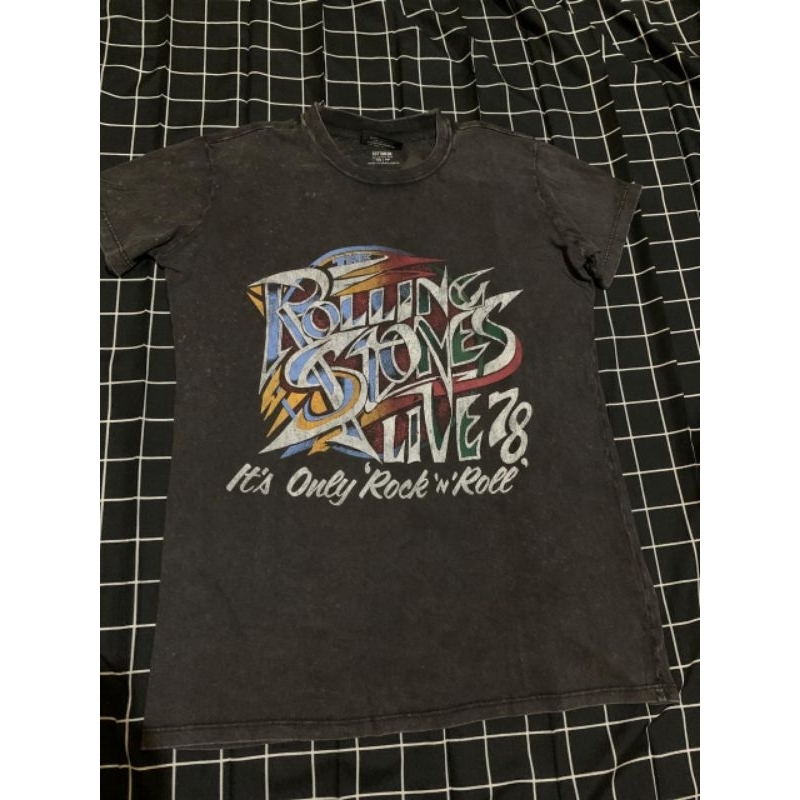T-shirt Band rolling stones live 1978,original official merchandise