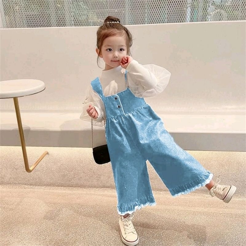 RABBIT88 Baju Anak Perempuan Jumpsuit Rinta Overall / Jumpsuit Anak Perempuan Umur 1-5 Tahun