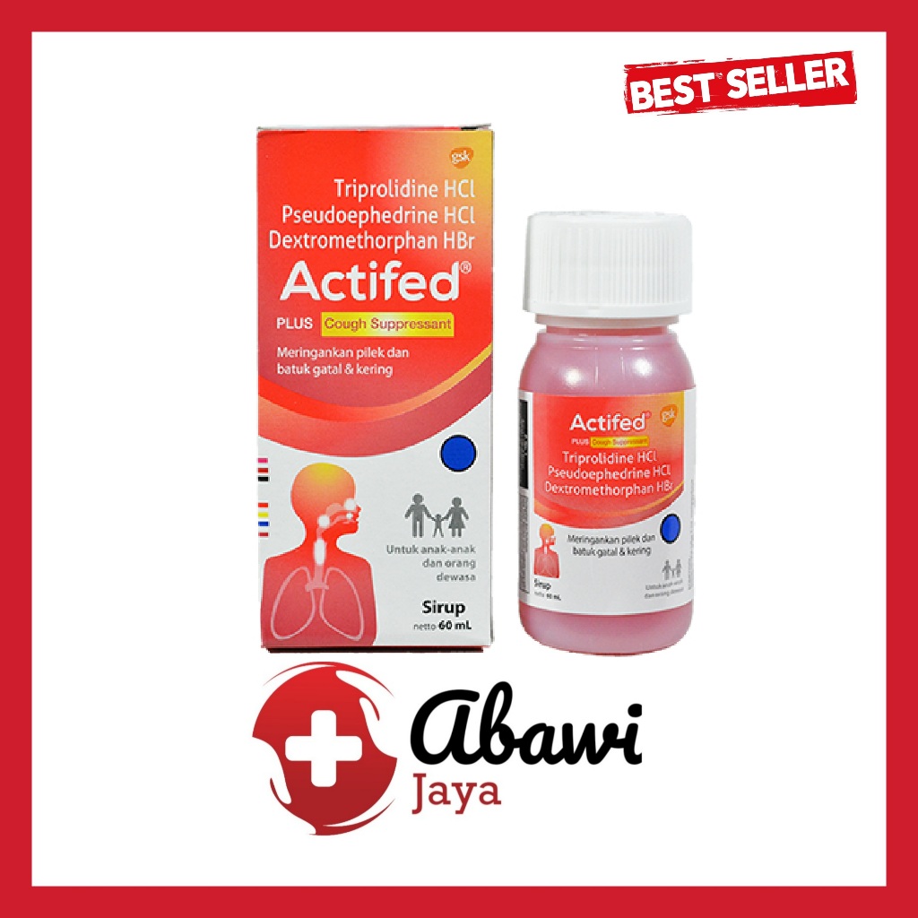 [AB] Actifed Plus Cough Suppressant (Actifed Merah)