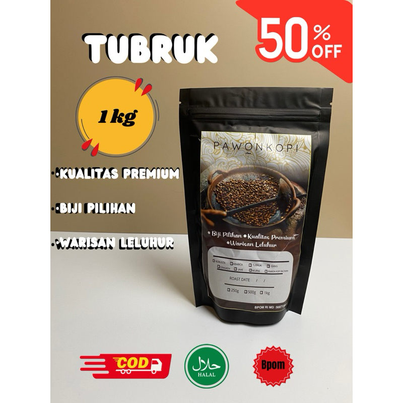 

BUBUK KOPI TUBRUK ASLI 1KG RASA MANTAP SUDAH TERBUKTI