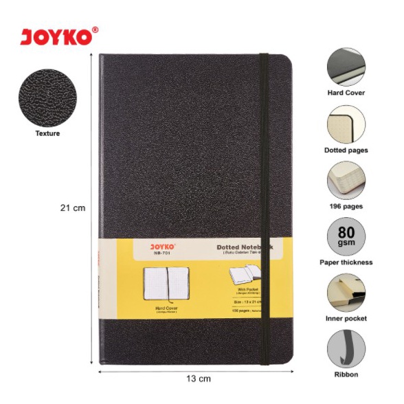 

PROMO Notebook Diary Buku Catatan TitikTitik Joyko NB71 NB72 NB73 196 hal Dotted Grid Polos