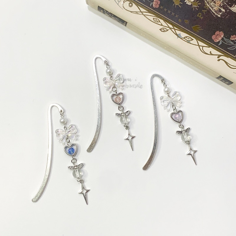 

bookmark trio musketeers inspired aesthetic | bookmark bead aesthetic | penanda buku