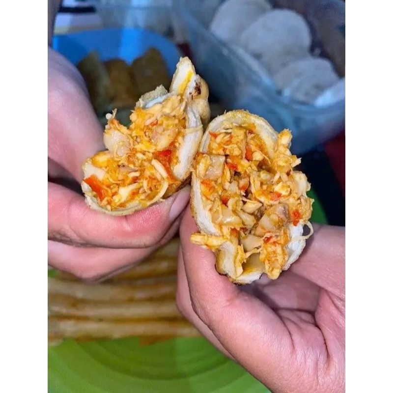 

CIRENG ISI ayam suwir/kikil mercon/baso cingcang pedas/Sambal kacang