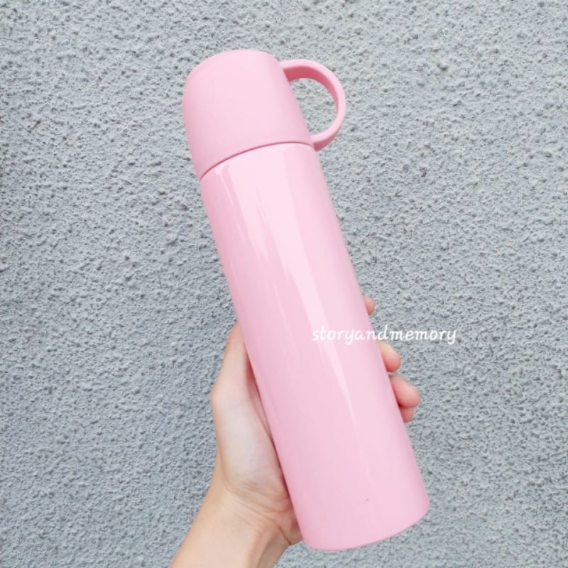 Sam - termos tutup gelas souvenir wedding hampers baby one month bisa sablon/print botol minum stain