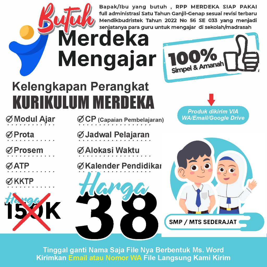 

PERANGKAT AJAR Bahasa Inggris KELAS 7 8 9 KURIKULUM MERDEKA SMP/MTS