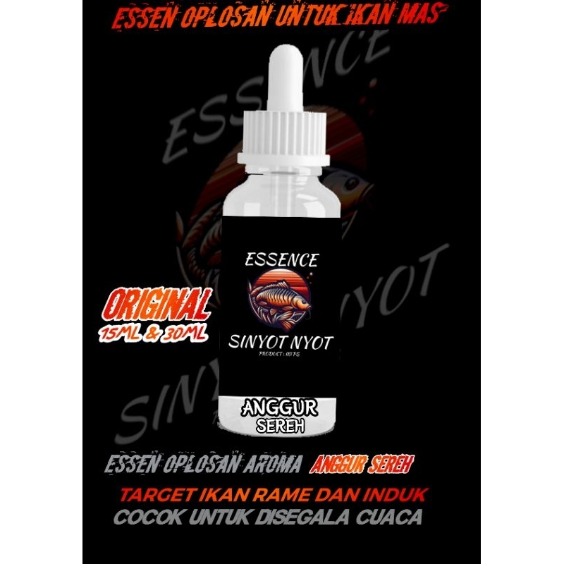 Oplosan Essen Ikan mas Aroma Anggur Sereh