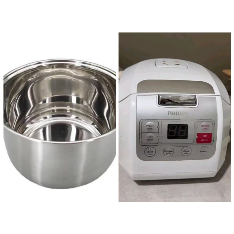 (PANCI SAJA) Panci Stainless Steel Innerpot Utk Rice Cooker Philips HD 3030/30