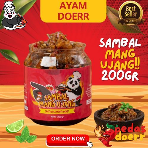 

Sambal AYAM DOER 200Gr Sambal Mang Ujang | SAMBAL rumahan | Sambal best seller