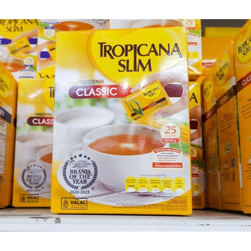 

Tropicana Slim Sweetener Pemanis Classic 62.5gr