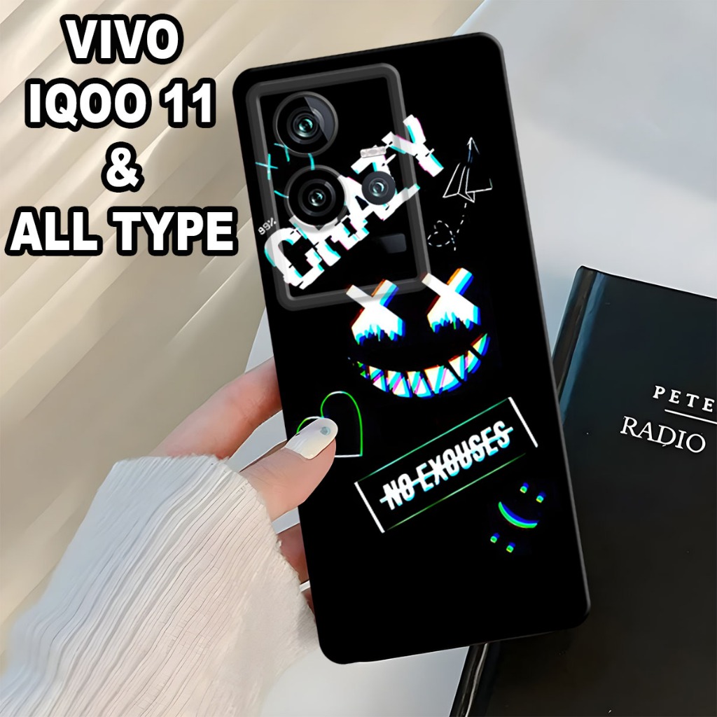 (GC9) Softcase karet Hp IQOO 11 Terbaru 2024 / Case Cowok / Case IQOO 11 Silikon Tpu Pro Camera / Ke