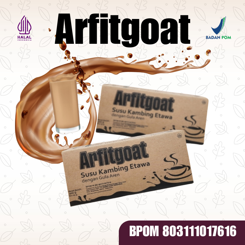

ARFITGOAT Susu Kambing Etawa Plus Gula Aren 10 Sachet BPOM