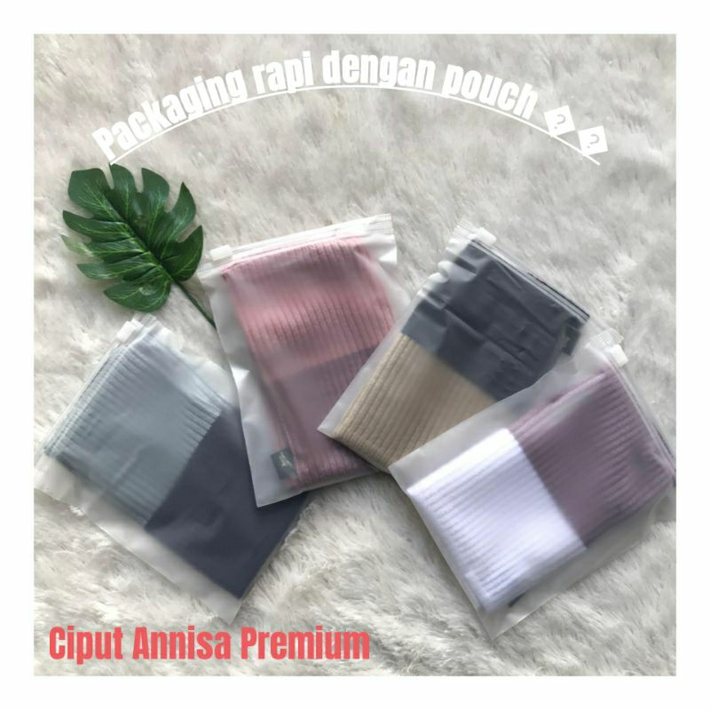 Ciput Bandana Rajut Premium Annisa pouch