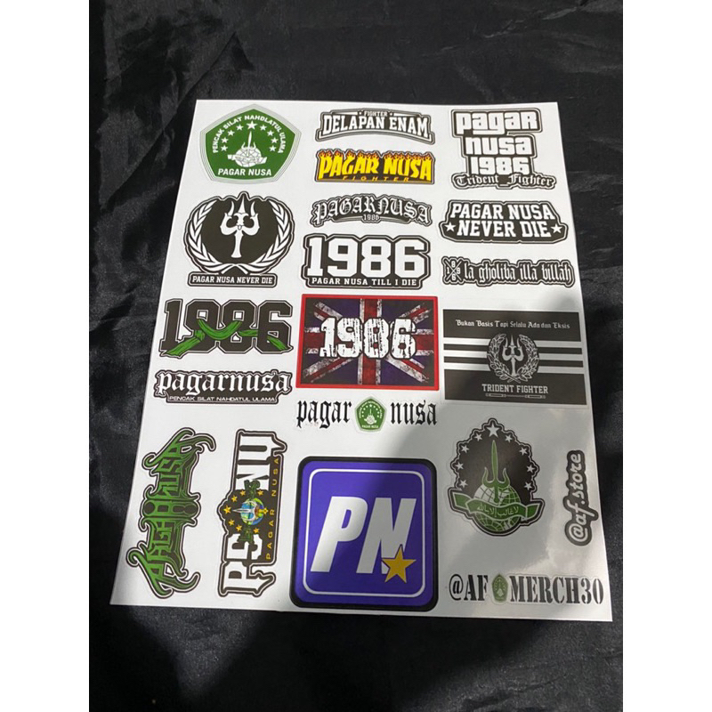 

Stiker Cutting PAGAR NUSA/PN (isi 18 pcs)