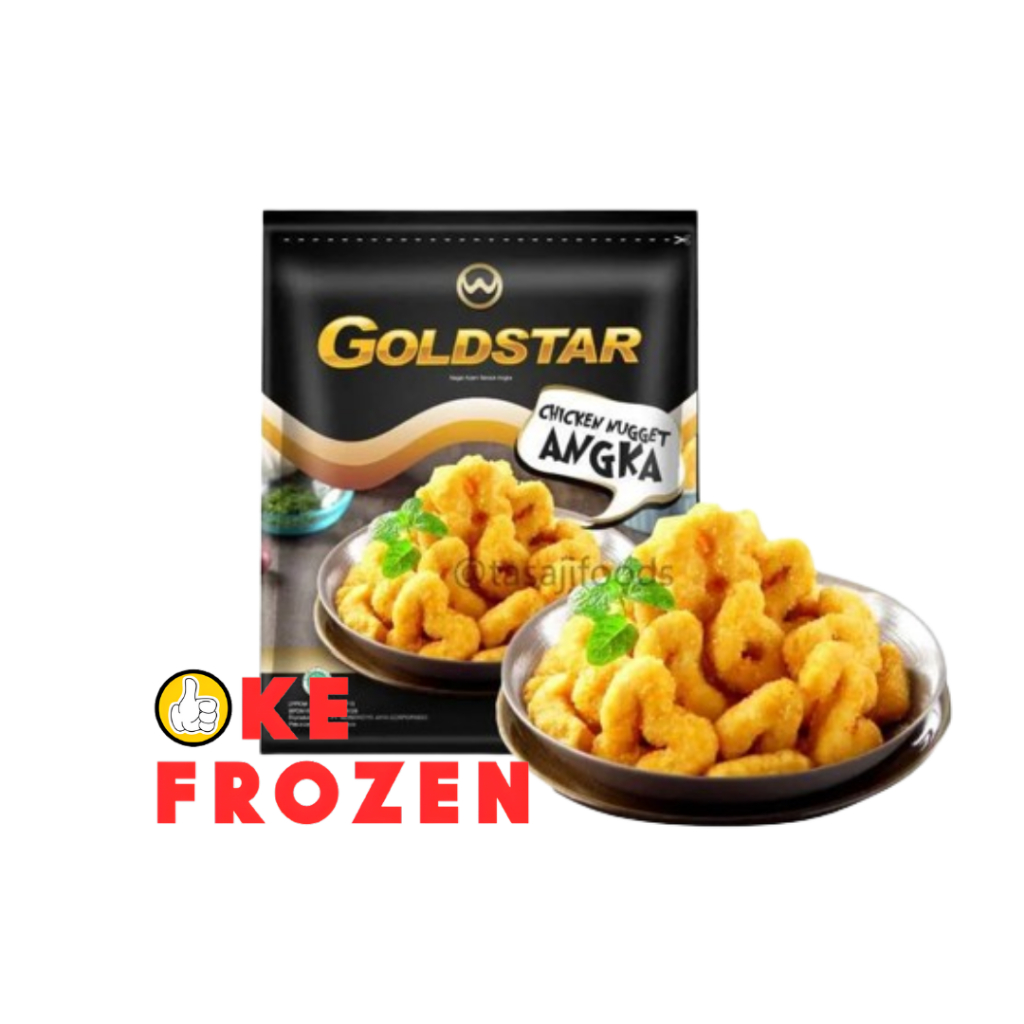 

GOLDSTAR CHICKEN NUGGET ANGKA 500GR / NAGET AYAM BENTUK ANGKA