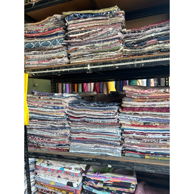 Kain Silk Original,mxmaraLux,PrdaCrepe Motif Sale lepas roll Grade A ukuran 1.5 - 3mtr