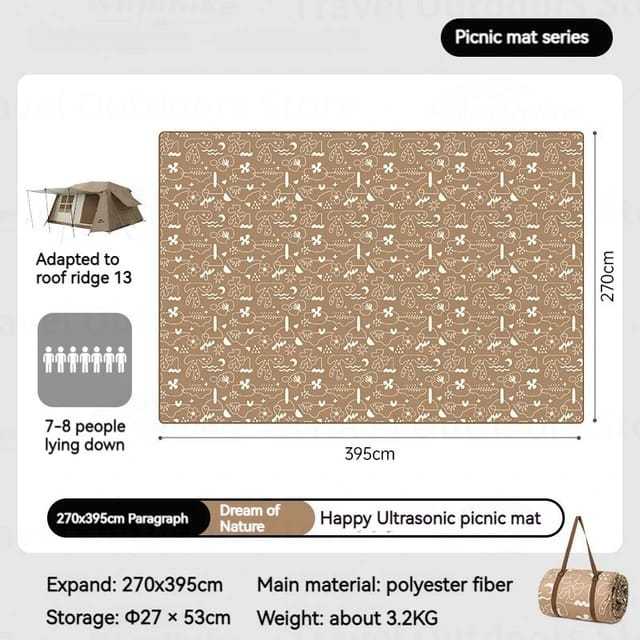 Tikar piknik naturehike CNK2350WS010 washable picnic mat matras piknik