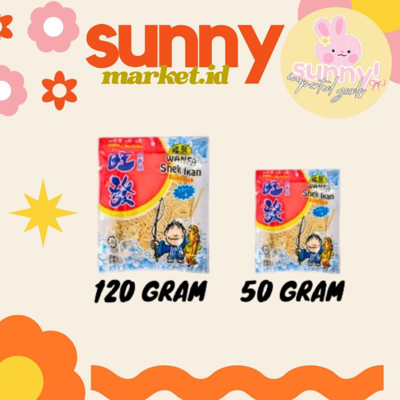

SUNNYMARKET - WANFA DRIED FISH SNACK SNEK IKAN JUHI 120 GR / 50 GR