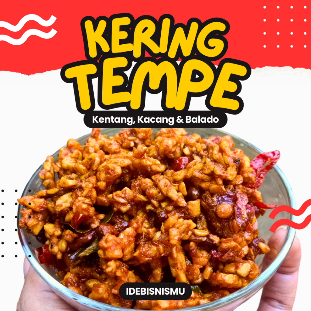 

IDEBISNISMU Kering Tempe Orek Kentang, Kacang & Balado Pedas Manis Keripik Lauk Kering Camilan Oreg