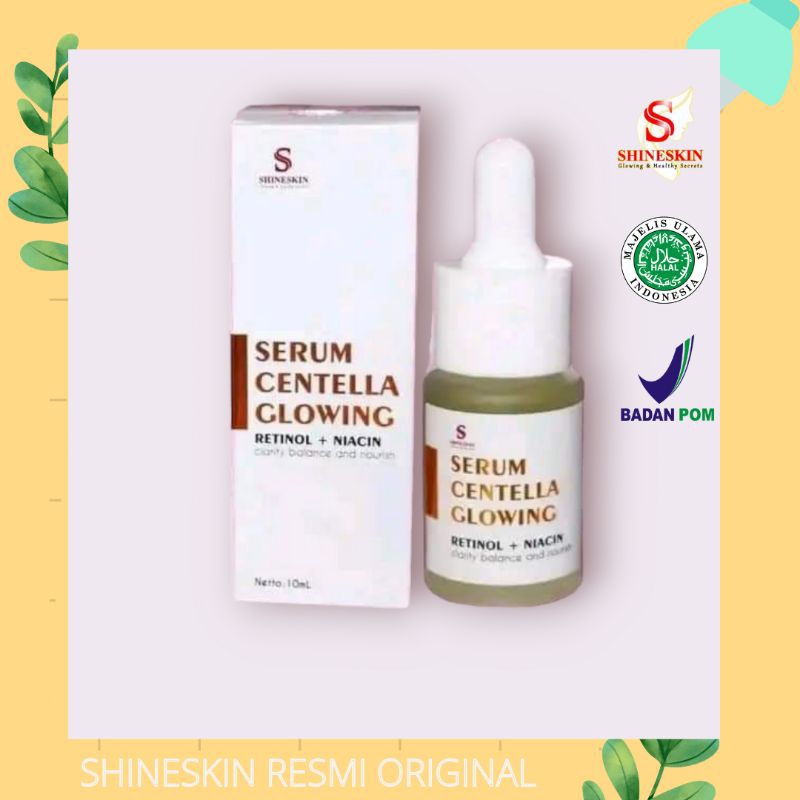 SHINESKIN SERUM CENTELLA GLOWING (original), mencerahkan, glowing