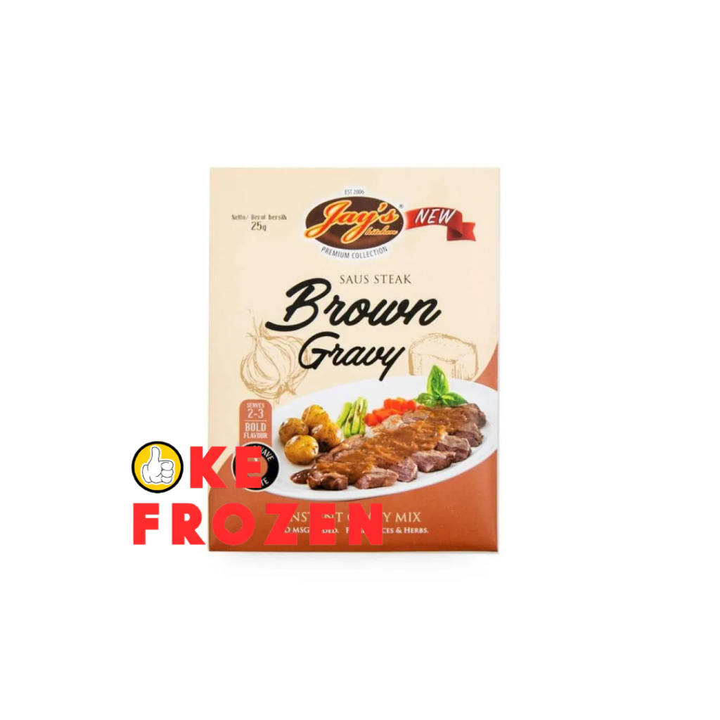 

JAYS BROWN GRAVY SAUCE 25G/ SAUS STEAK INSTAN
